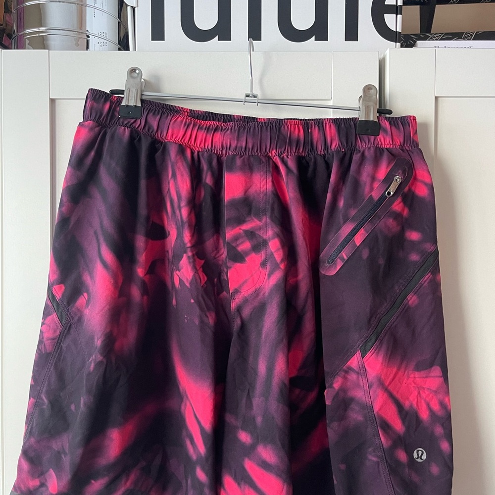 Lululemon Pink and Black Athletic Shorts